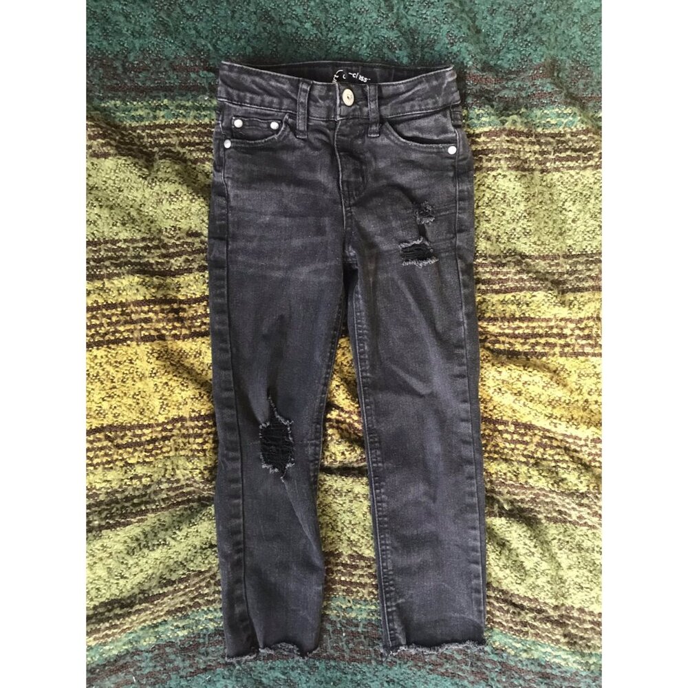 Art Class Distressed Black Jeans